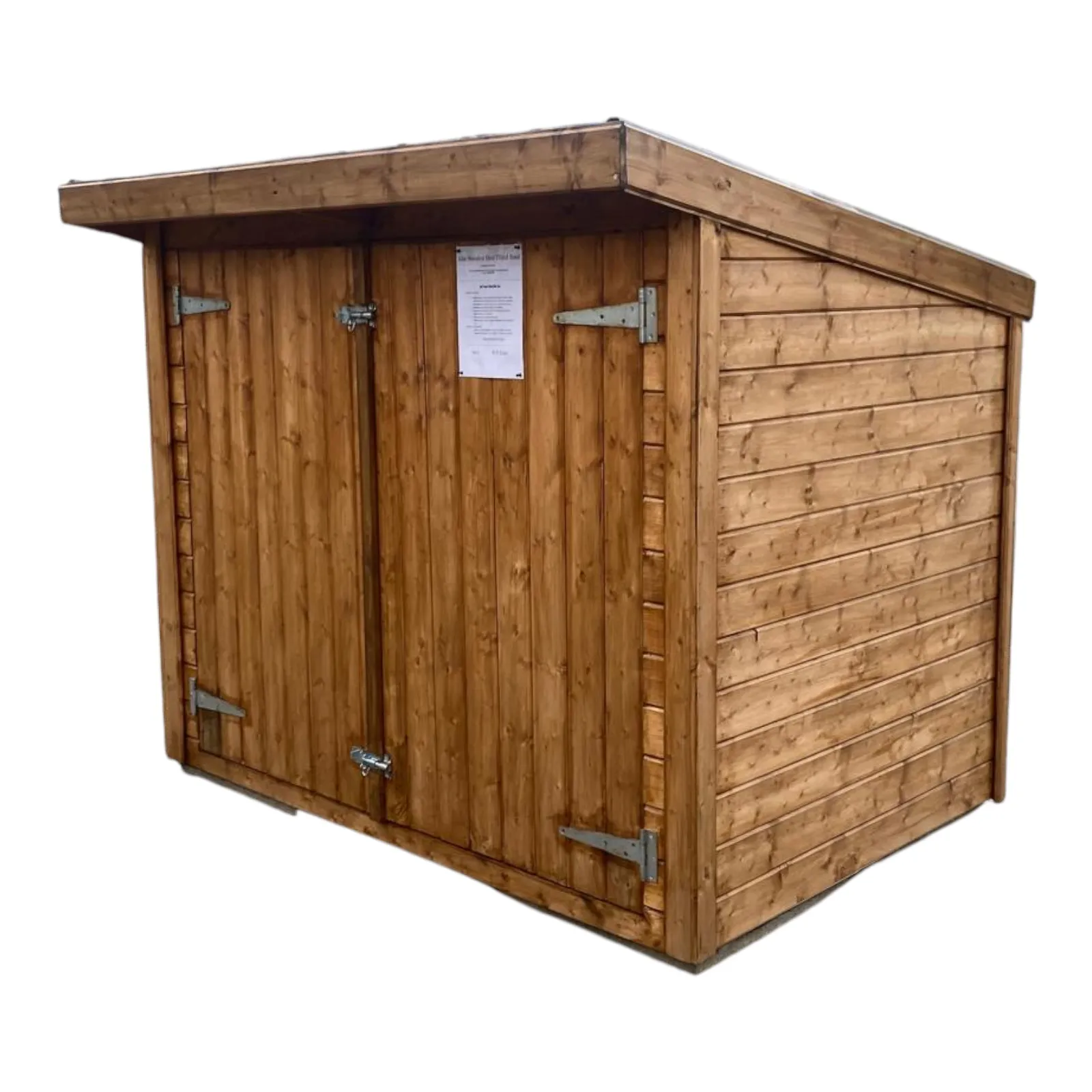 Wooden bike shed ideal for bicycles and tools