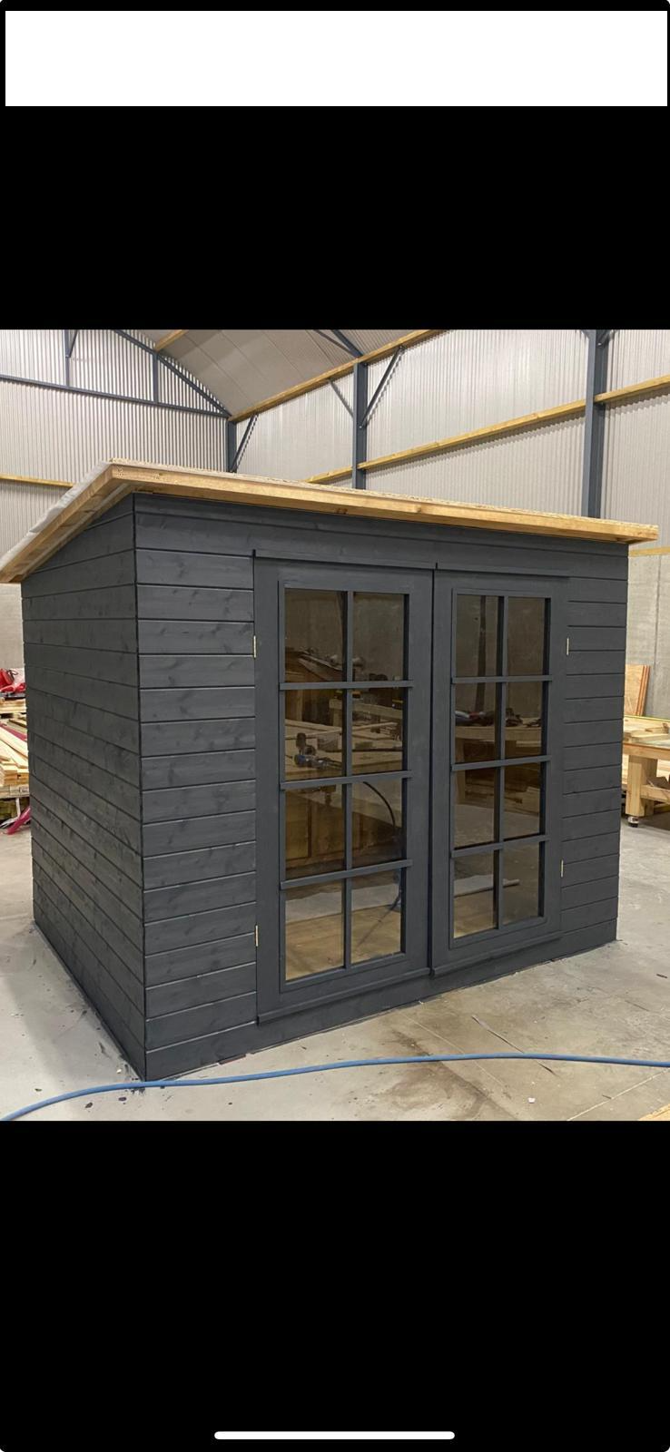 wooden shed