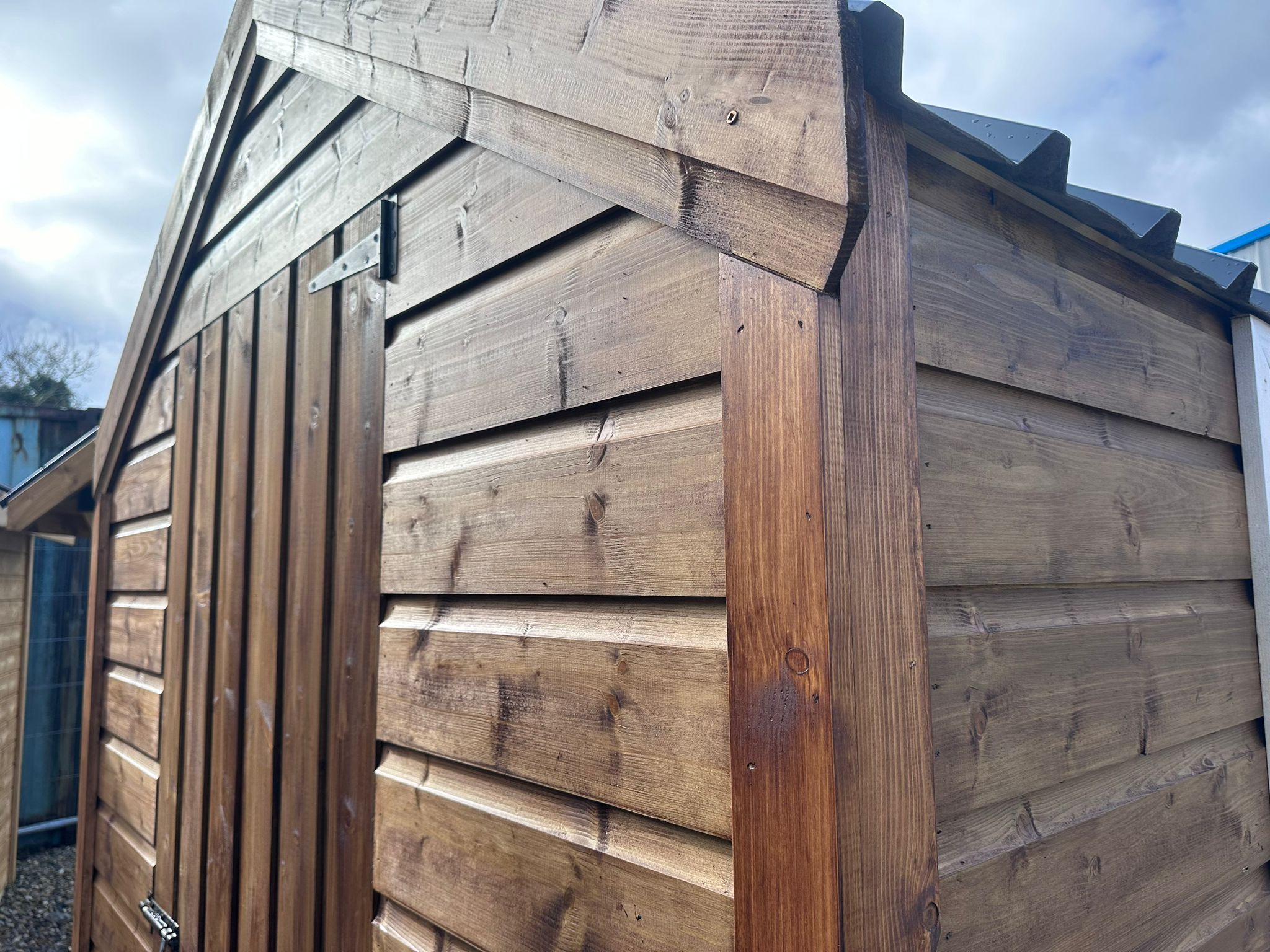 wooden shed