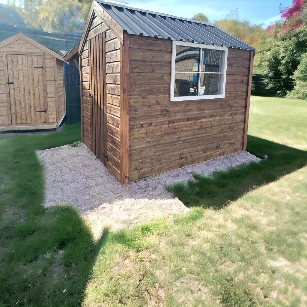 wooden garden shed